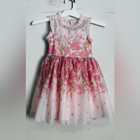 Zenzi Girls' Sleeveless 'Floral' Tulle Dress - Blush Pink XS. NWT - Picture 9 of 10